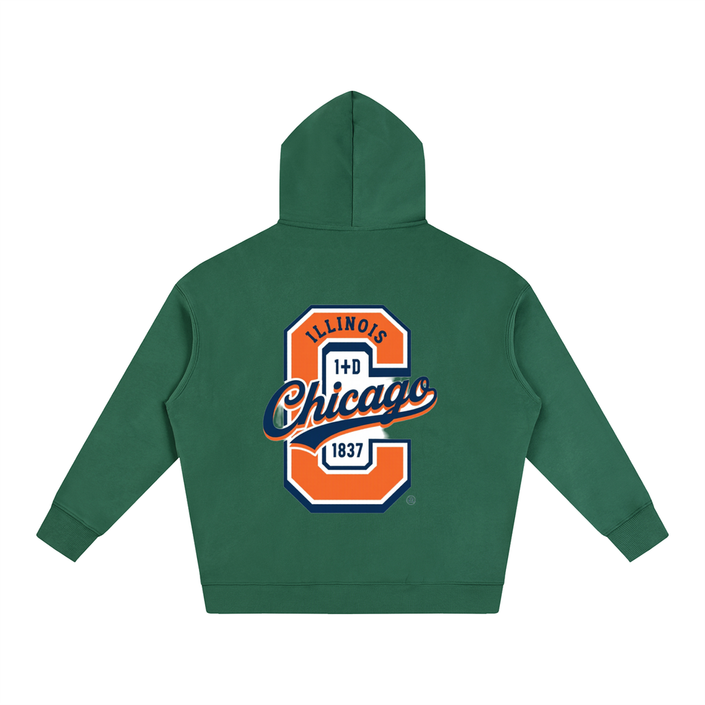 "Chicago" Oversize Fleeced Hoodie