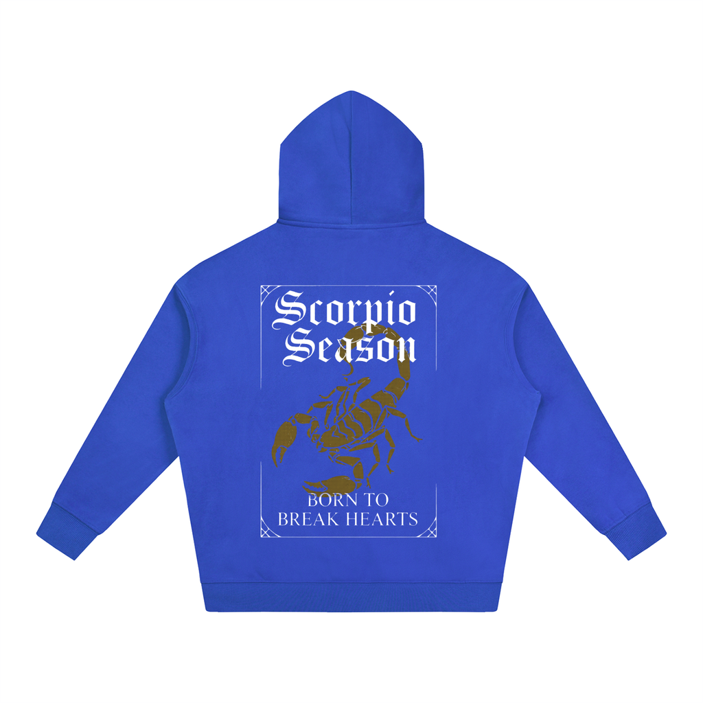 "Scorpio season" Oversize Fleeced Hoodie