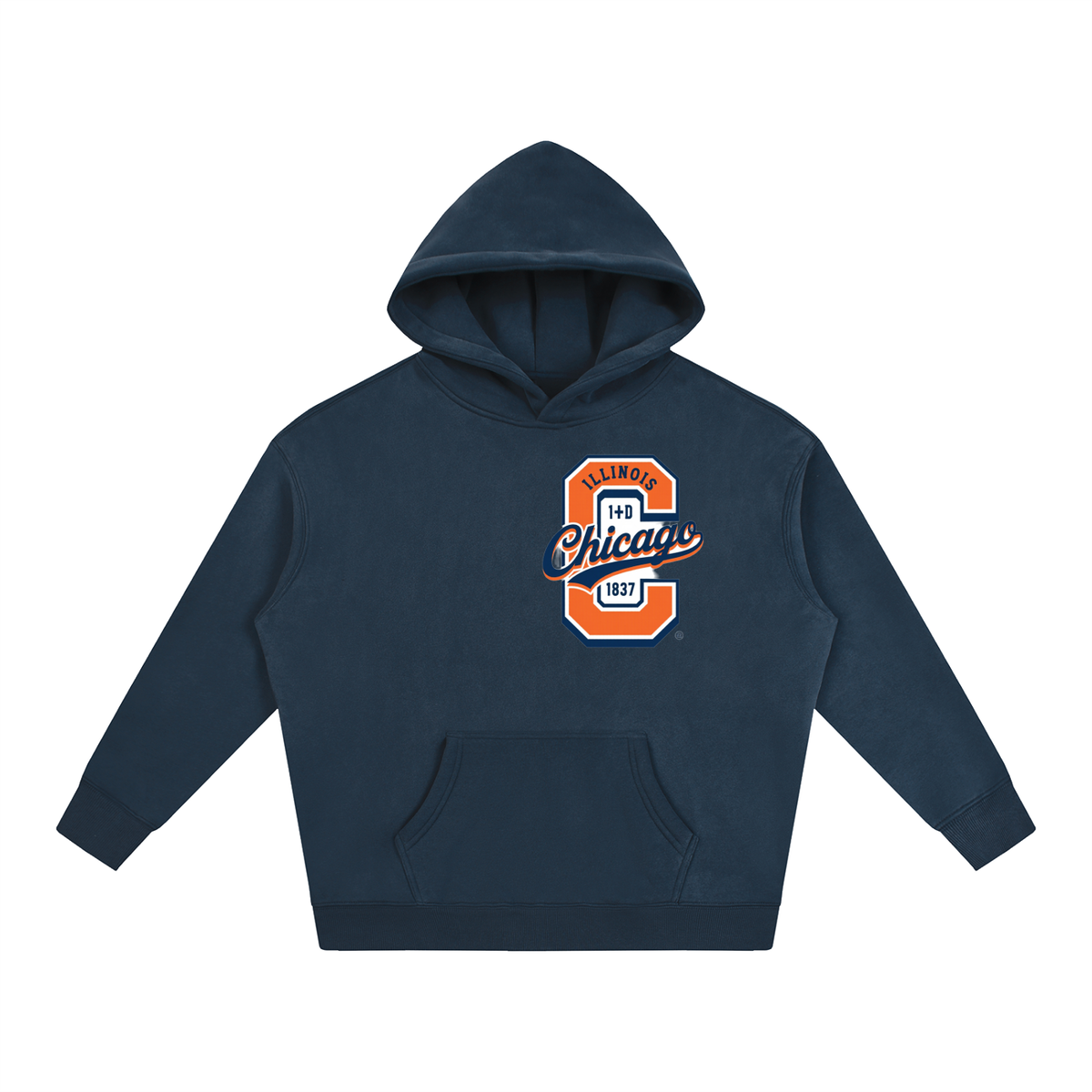 "Chicago" Oversize Fleeced Hoodie