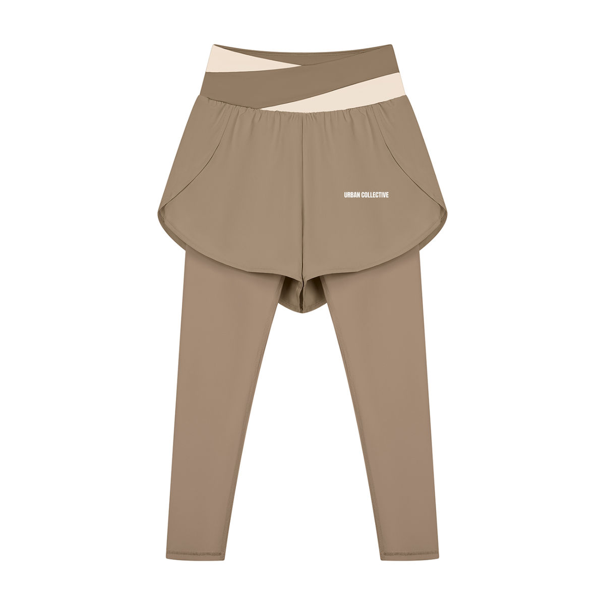 "Urban Culture Athletics" Women's Paneled High Waisted Yoga Leggings