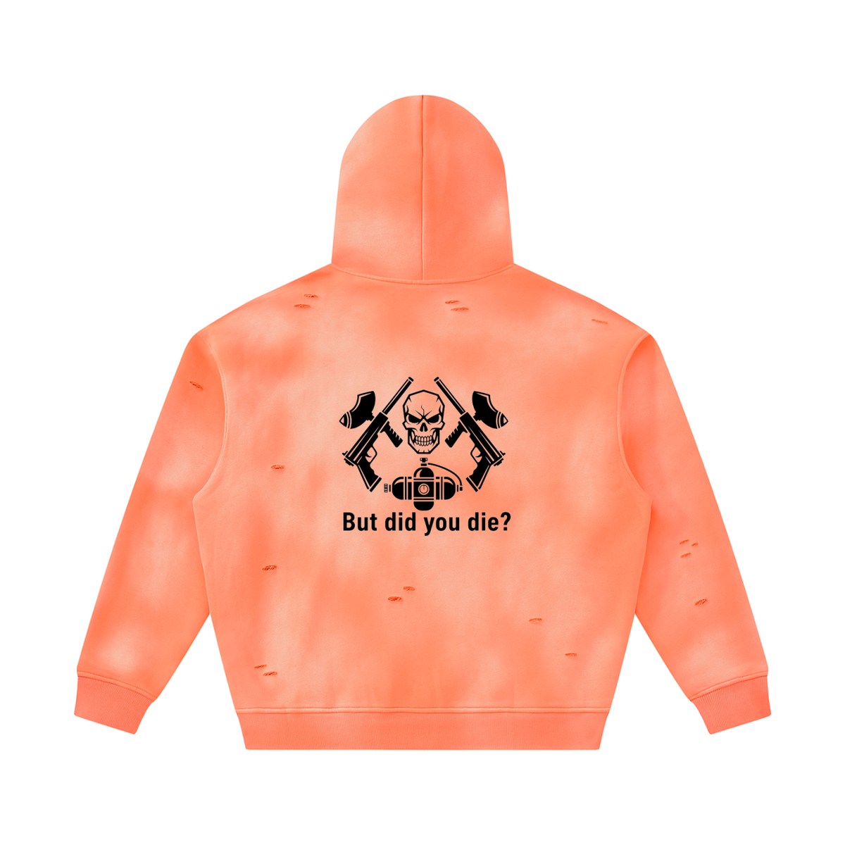 "urban collective foliage" Unisex Sunfade Frayed Fleece Hoodie