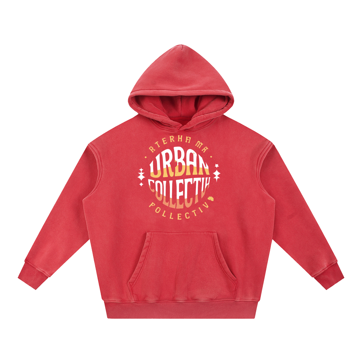 "Urban Collevtive" Snow Wash Fleece Oversize Hoodie