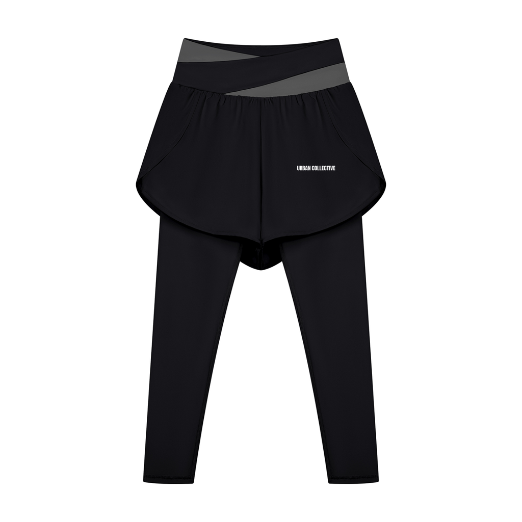 "Urban Culture Athletics" Women's Paneled High Waisted Yoga Leggings