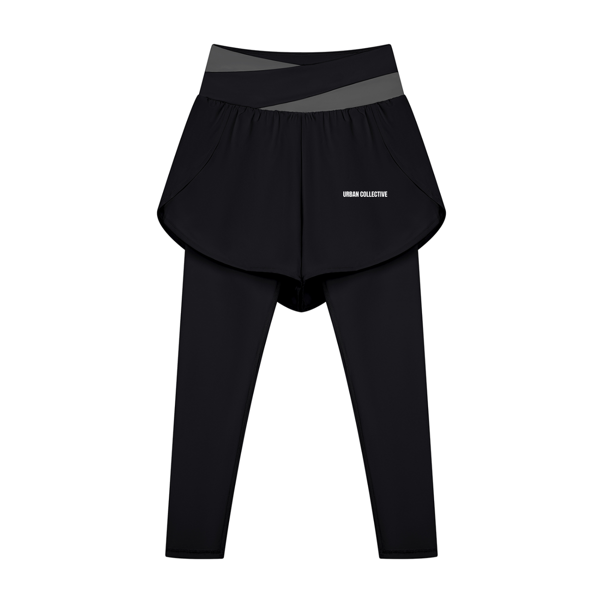 "Urban Culture Athletics" Women's Paneled High Waisted Yoga Leggings