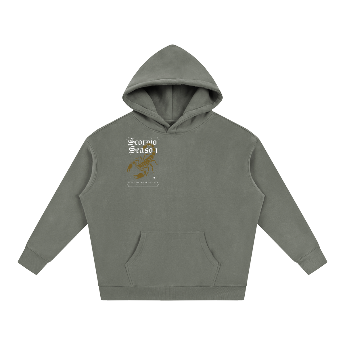 "Scorpio season" Oversize Fleeced Hoodie