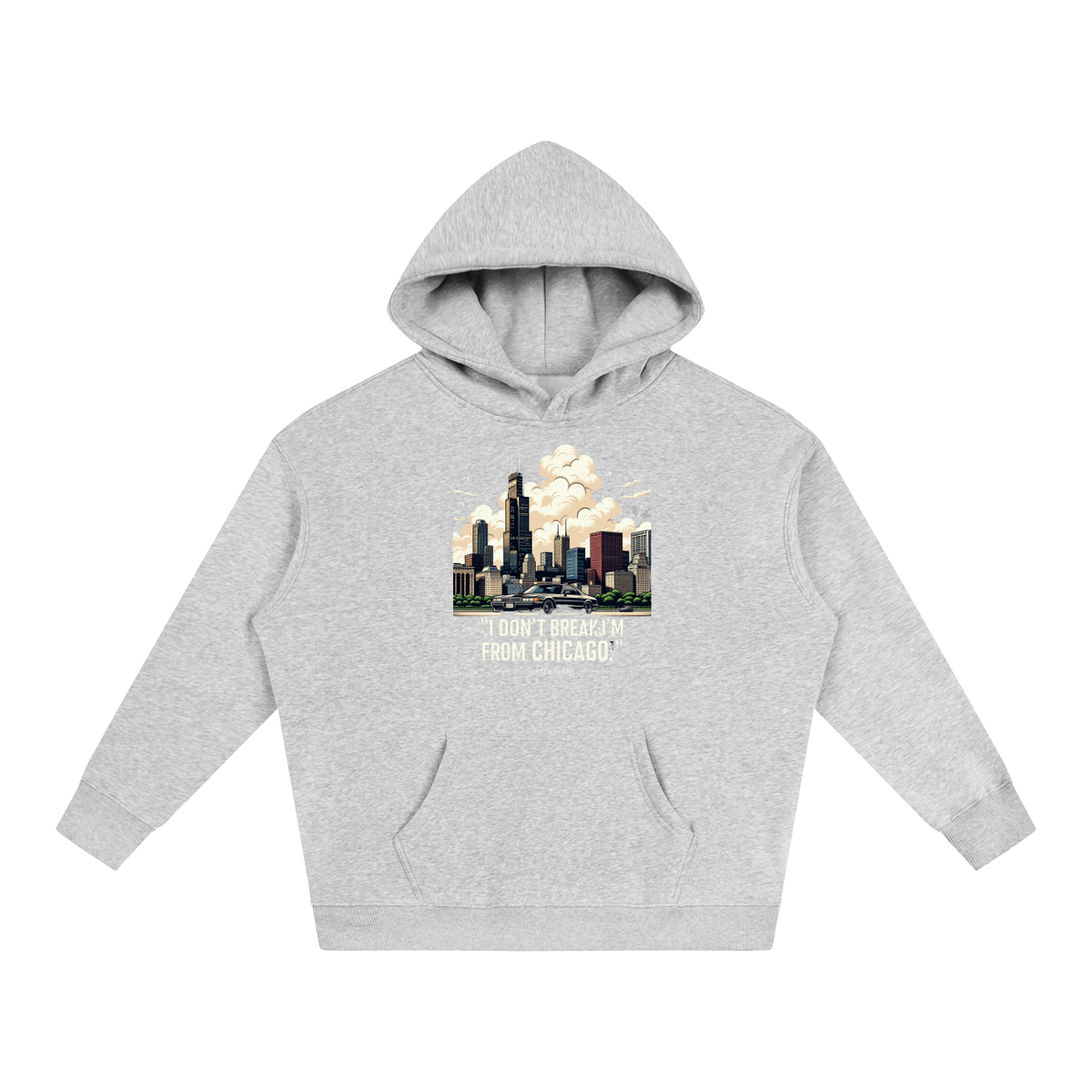 "Obama Quote" Oversize Fleeced Hoodie