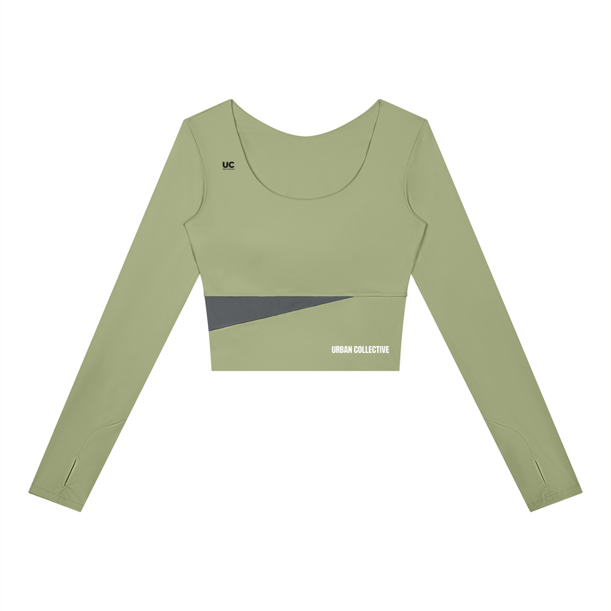 "Urban Culture Athletics" Women's Panelled Long Sleeve Yoga T-Shirt