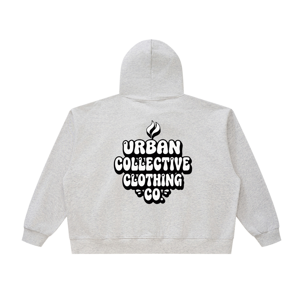 "Urban collective Clothing co" Unisex Oversized Chunky-Zip Boxy Hoodie
