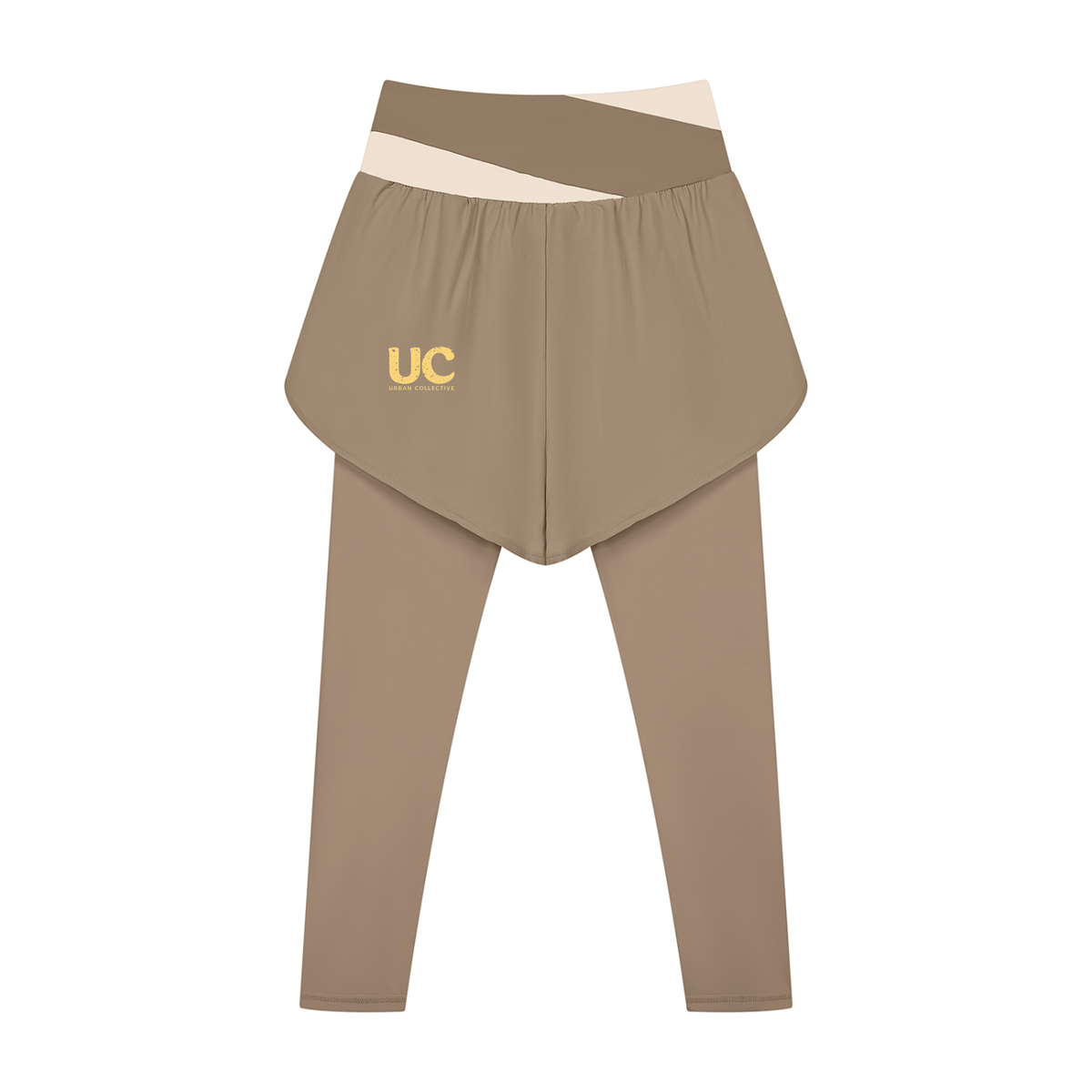 "Urban Culture Athletics" Women's Paneled High Waisted Yoga Leggings