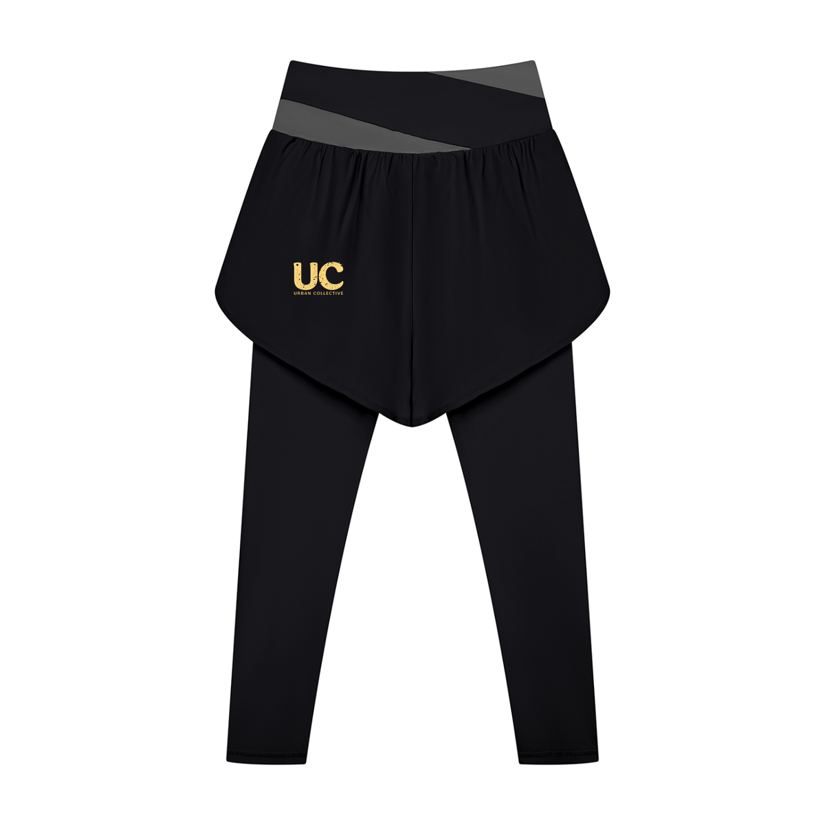 "Urban Culture Athletics" Women's Paneled High Waisted Yoga Leggings