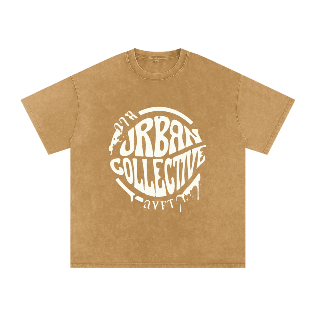 "Urban Collective" Snow Washed Oversized Cotton T-Shirt