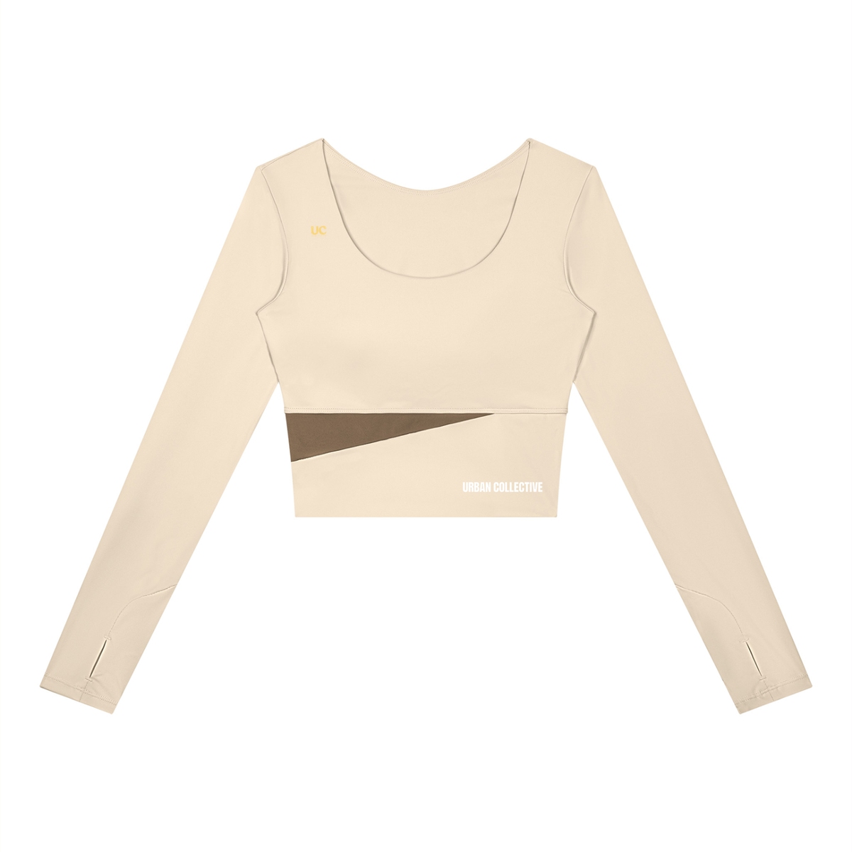 "Urban Culture Athletics" Women's Panelled Long Sleeve Yoga T-Shirt