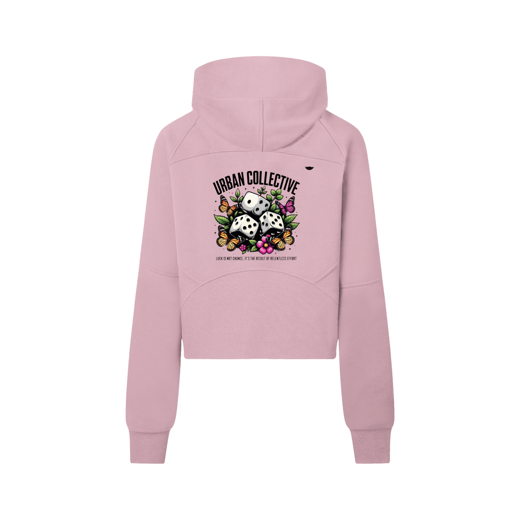 "Urban Collective Clothing co." Cropped Half-Zip Hoodie