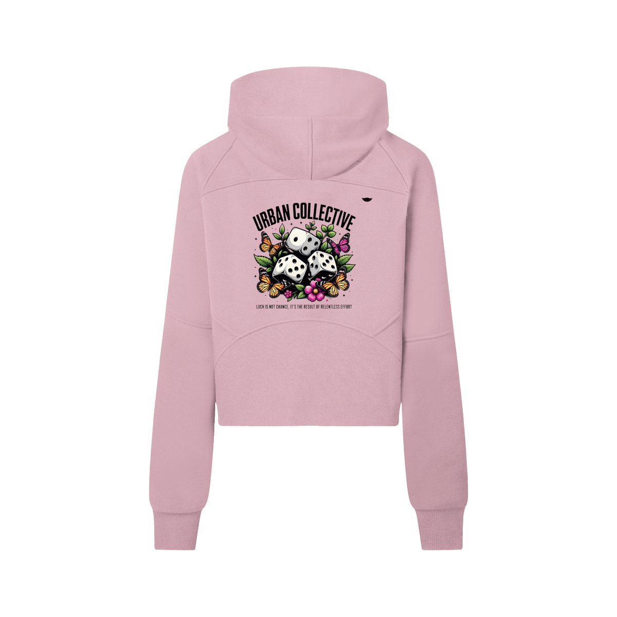 "Urban Collective Clothing co." Cropped Half-Zip Hoodie