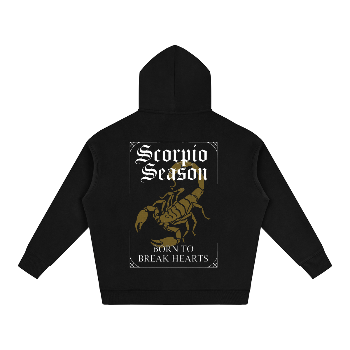 "Scorpio season" Oversize Fleeced Hoodie