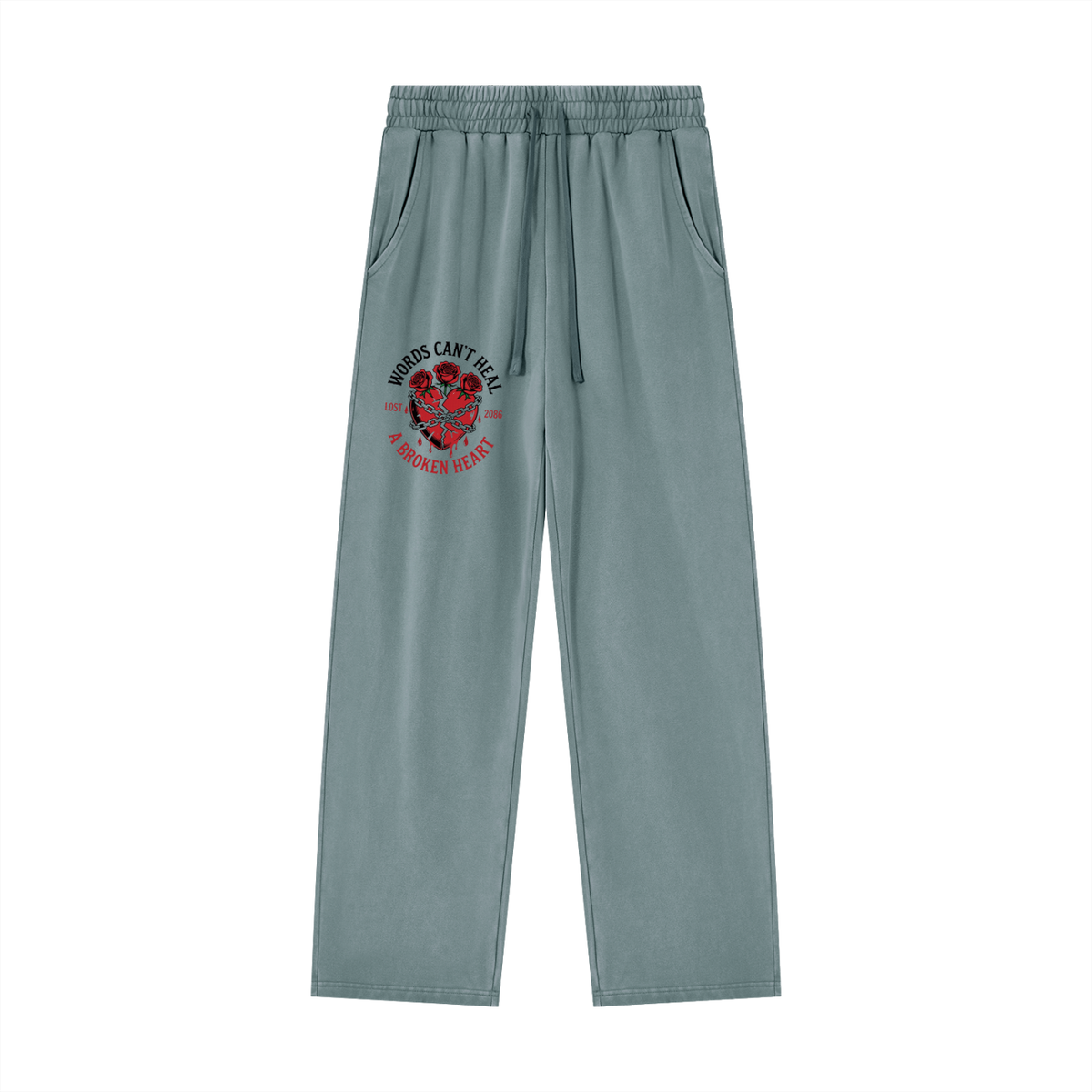 'Broken Hearted" Unisex Heavyweight Vintage Wash Sweatpants