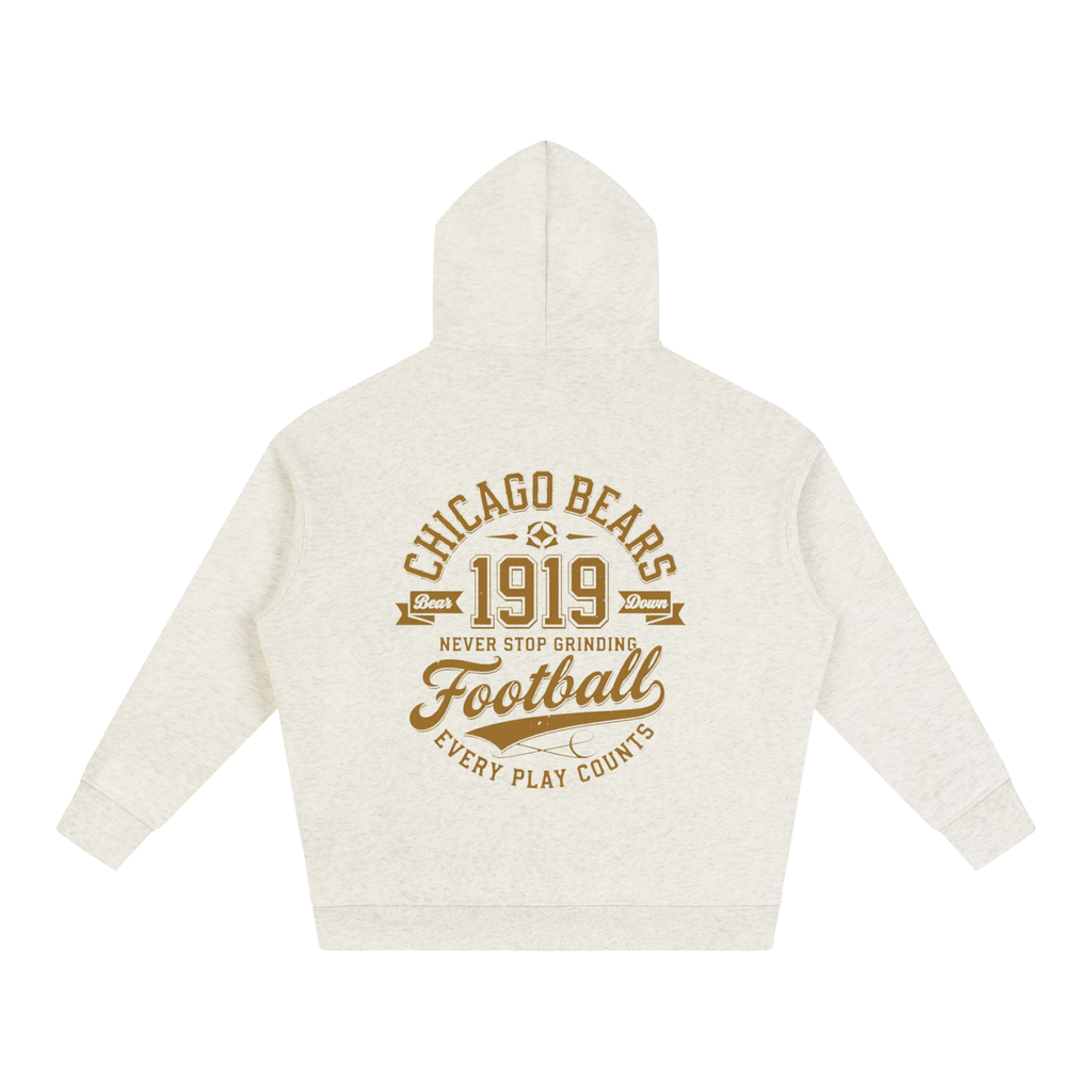 "Chicago Bears Football" Oversize Fleeced Hoodie