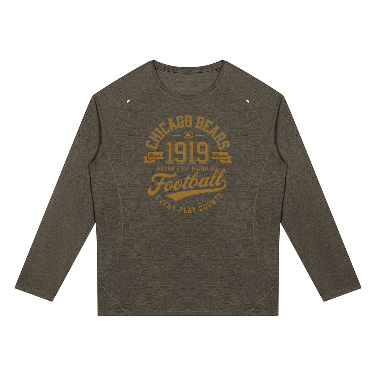 "Chicago Bears Football" Men’s Paneled Performance T-Shirt