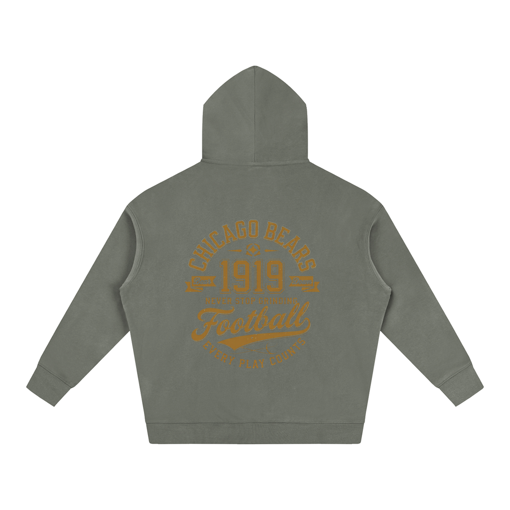 "Chicago Bears Football" Oversize Fleeced Hoodie