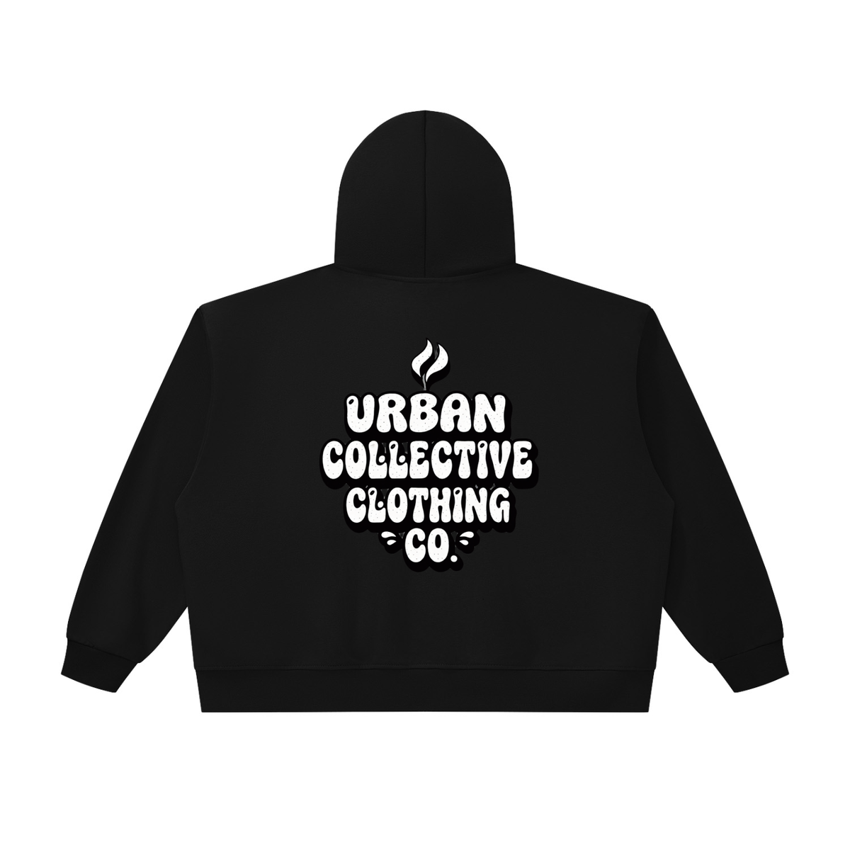 "Urban collective Clothing co" Unisex Oversized Chunky-Zip Boxy Hoodie