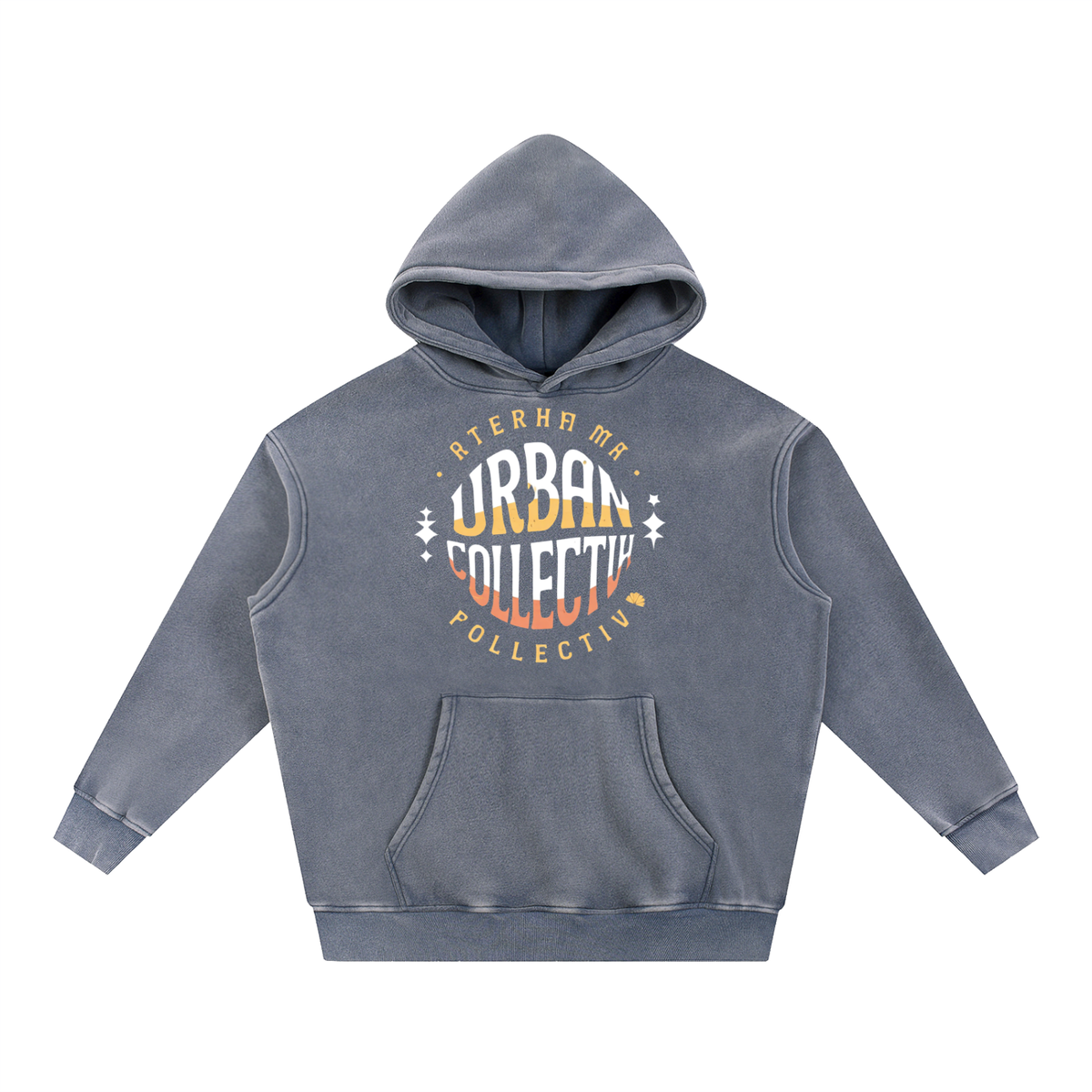 "Urban Collevtive" Snow Wash Fleece Oversize Hoodie