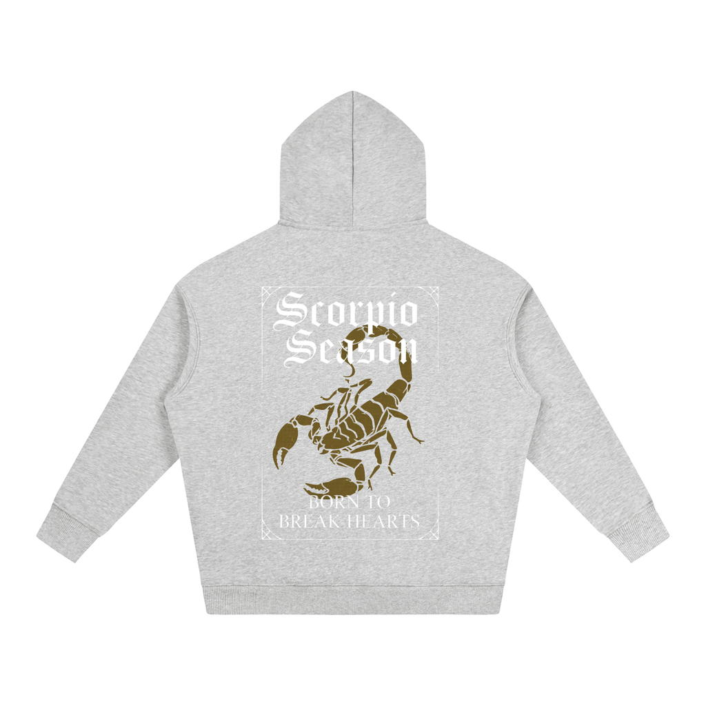 "Scorpio season" Oversize Fleeced Hoodie