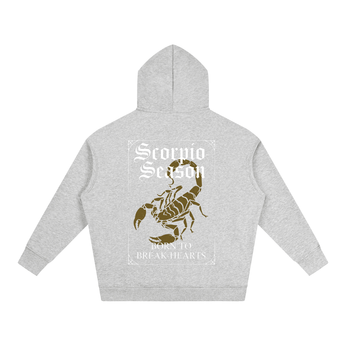 "Scorpio season" Oversize Fleeced Hoodie
