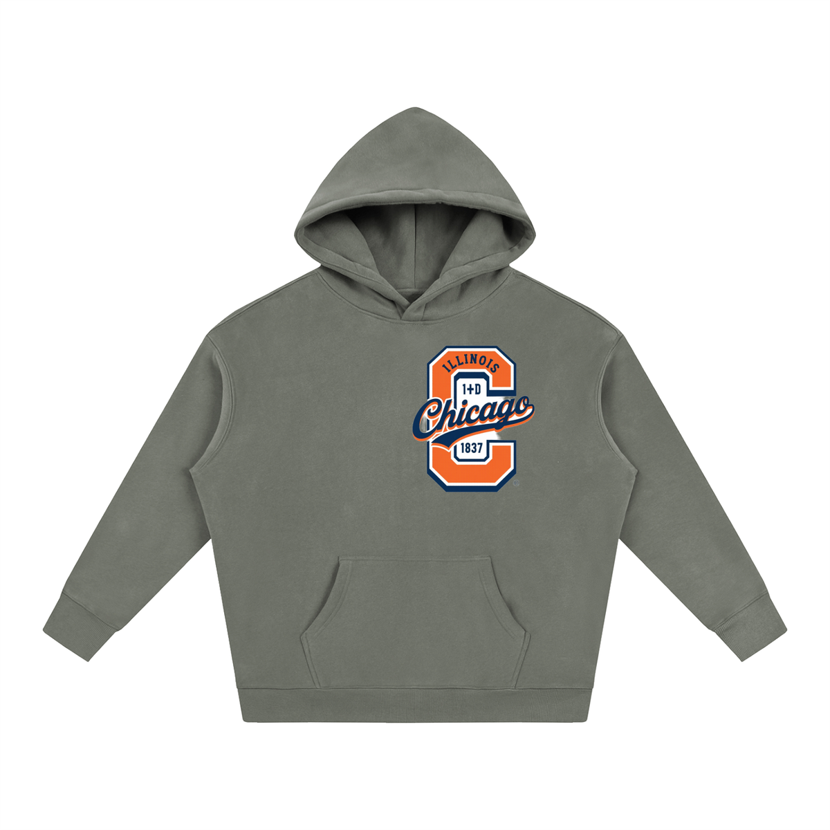 "Chicago" Oversize Fleeced Hoodie