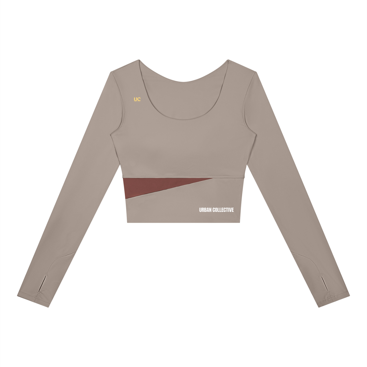 "Urban Culture Athletics" Women's Panelled Long Sleeve Yoga T-Shirt