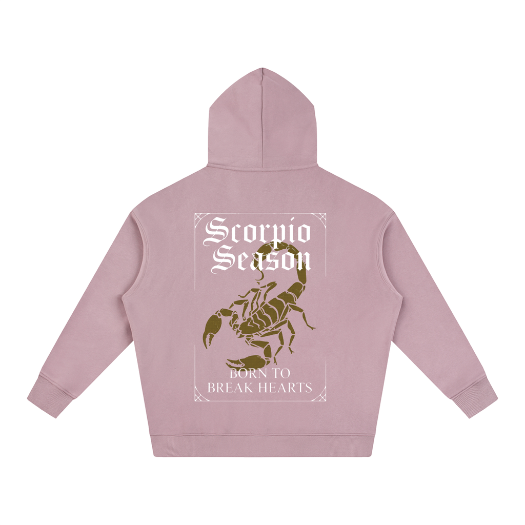 "Scorpio season" Oversize Fleeced Hoodie