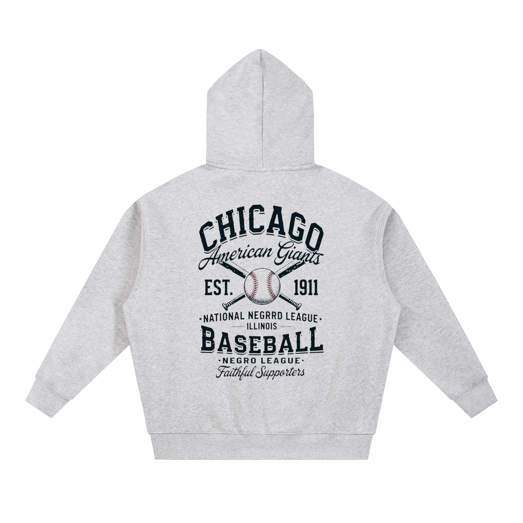 "Chicago Athletics" Essential Oversized Fleece Boxy Hoodie