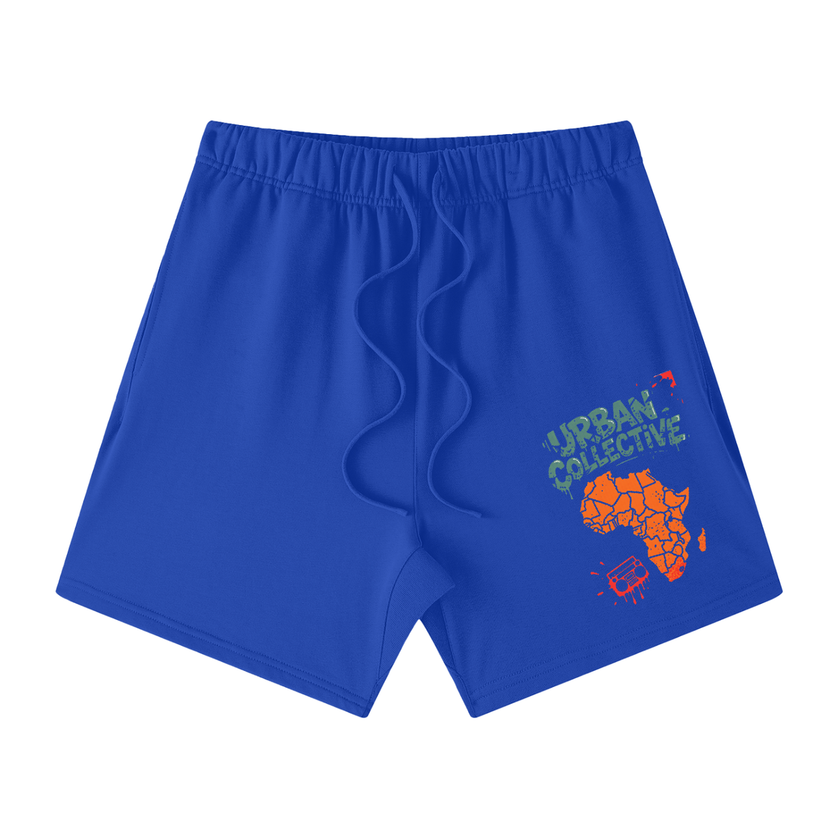 "Urban collective Athletics" Unisex Earth Tone Loose Fit Cotton Shorts