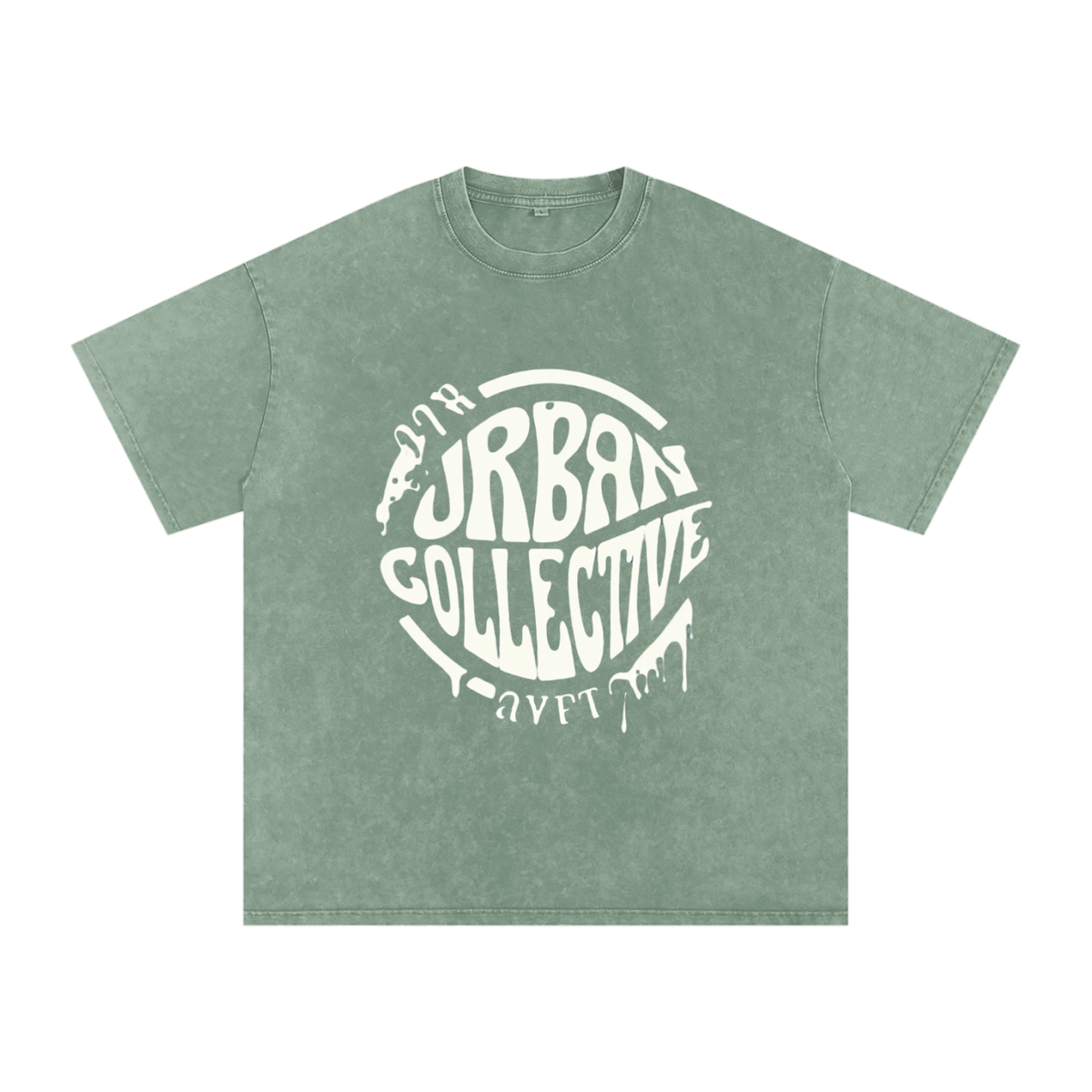"Urban Collective" Snow Washed Oversized Cotton T-Shirt