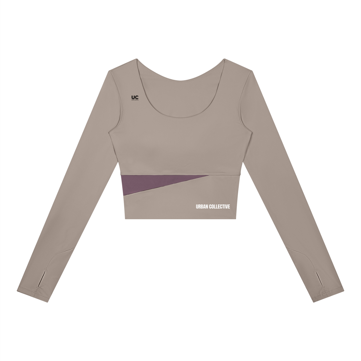 "Urban Culture Athletics" Women's Panelled Long Sleeve Yoga T-Shirt