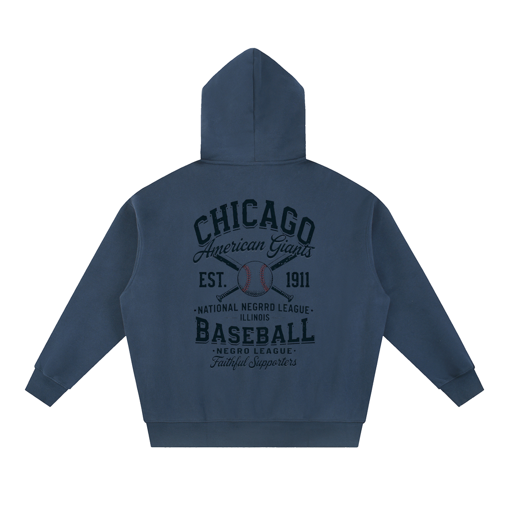 "Chicago Athletics" Essential Oversized Fleece Boxy Hoodie