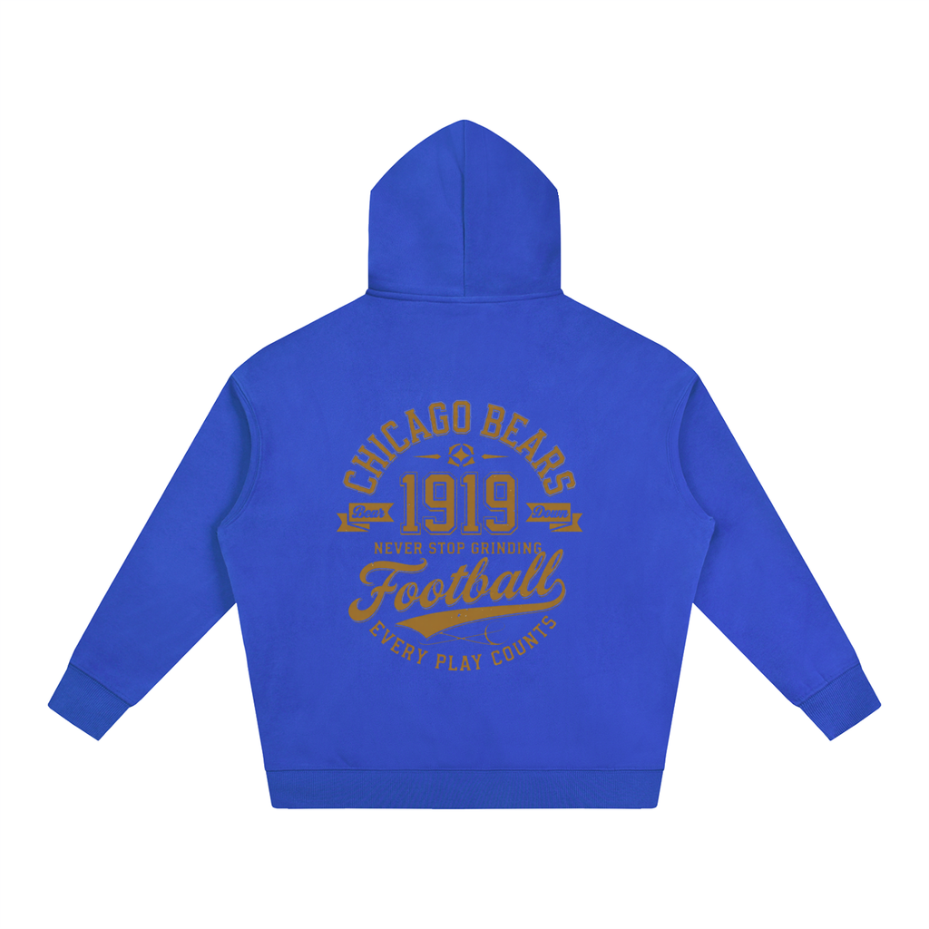 "Chicago Bears Football" Oversize Fleeced Hoodie
