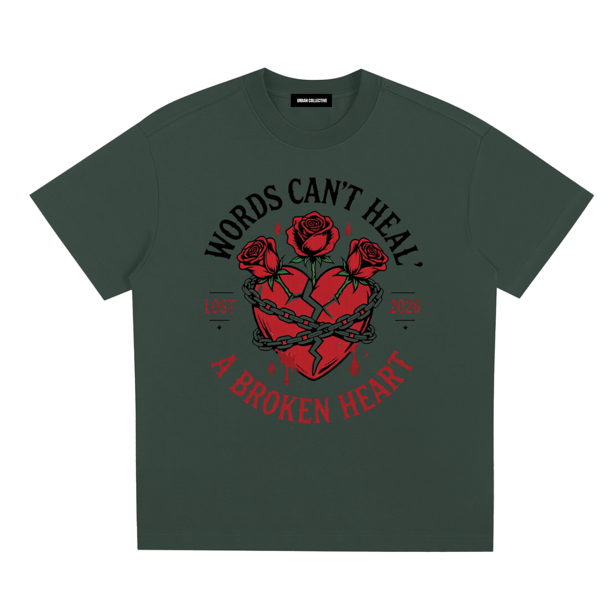 "Broken Hearted" Sorona Quick-Dry Cooling T-Shirt