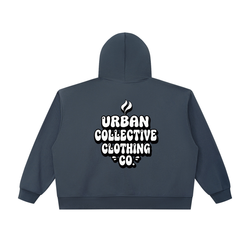 "Urban collective Clothing co" Unisex Oversized Chunky-Zip Boxy Hoodie