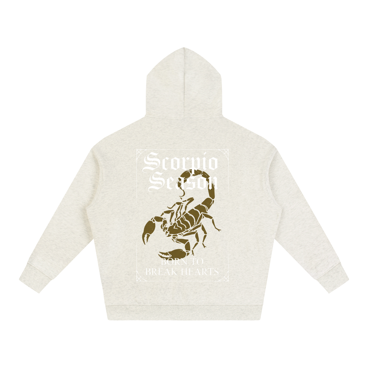 "Scorpio season" Oversize Fleeced Hoodie