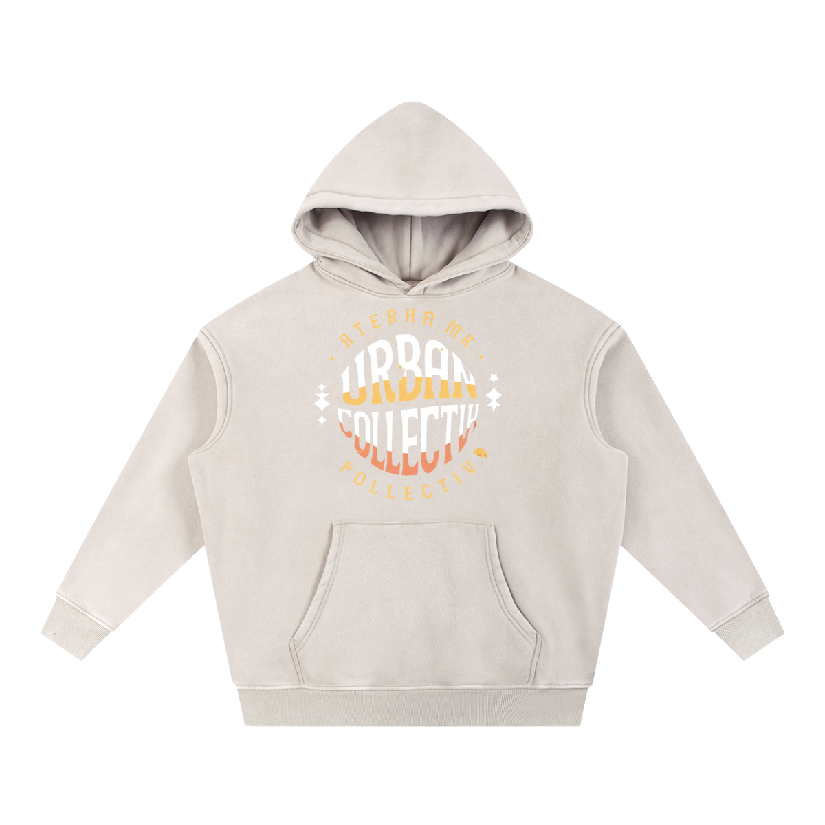 "Urban Collevtive" Snow Wash Fleece Oversize Hoodie