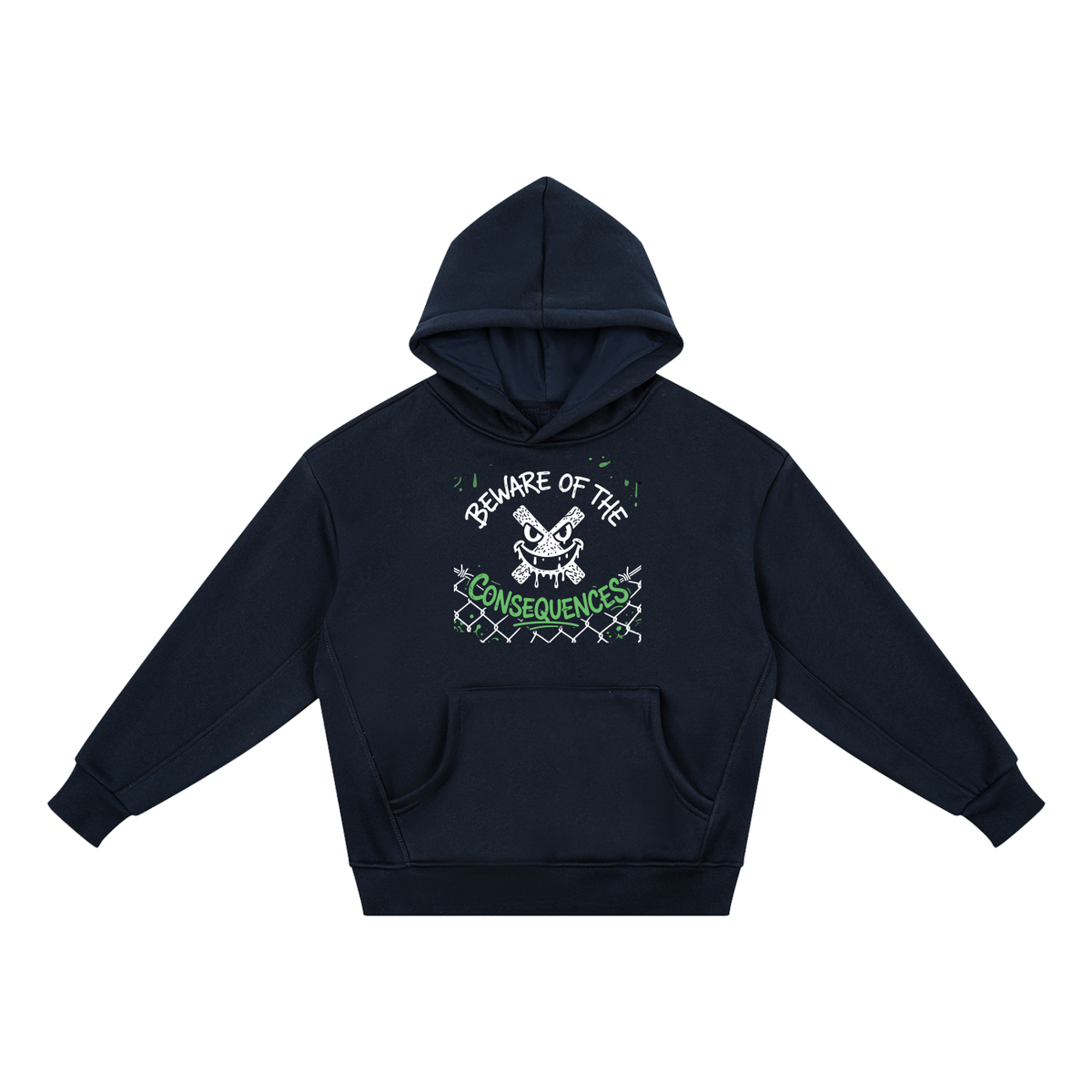 "Beware of the consequences" Essential Kids' Fleece Hoodie