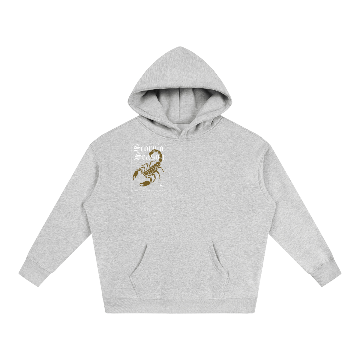 "Scorpio season" Oversize Fleeced Hoodie