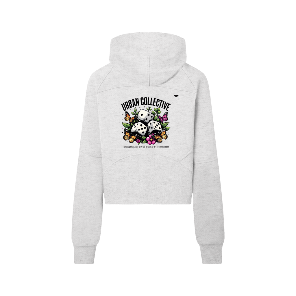 "Urban Collective Clothing co." Cropped Half-Zip Hoodie