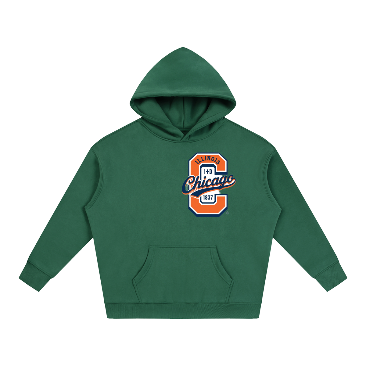 "Chicago" Oversize Fleeced Hoodie