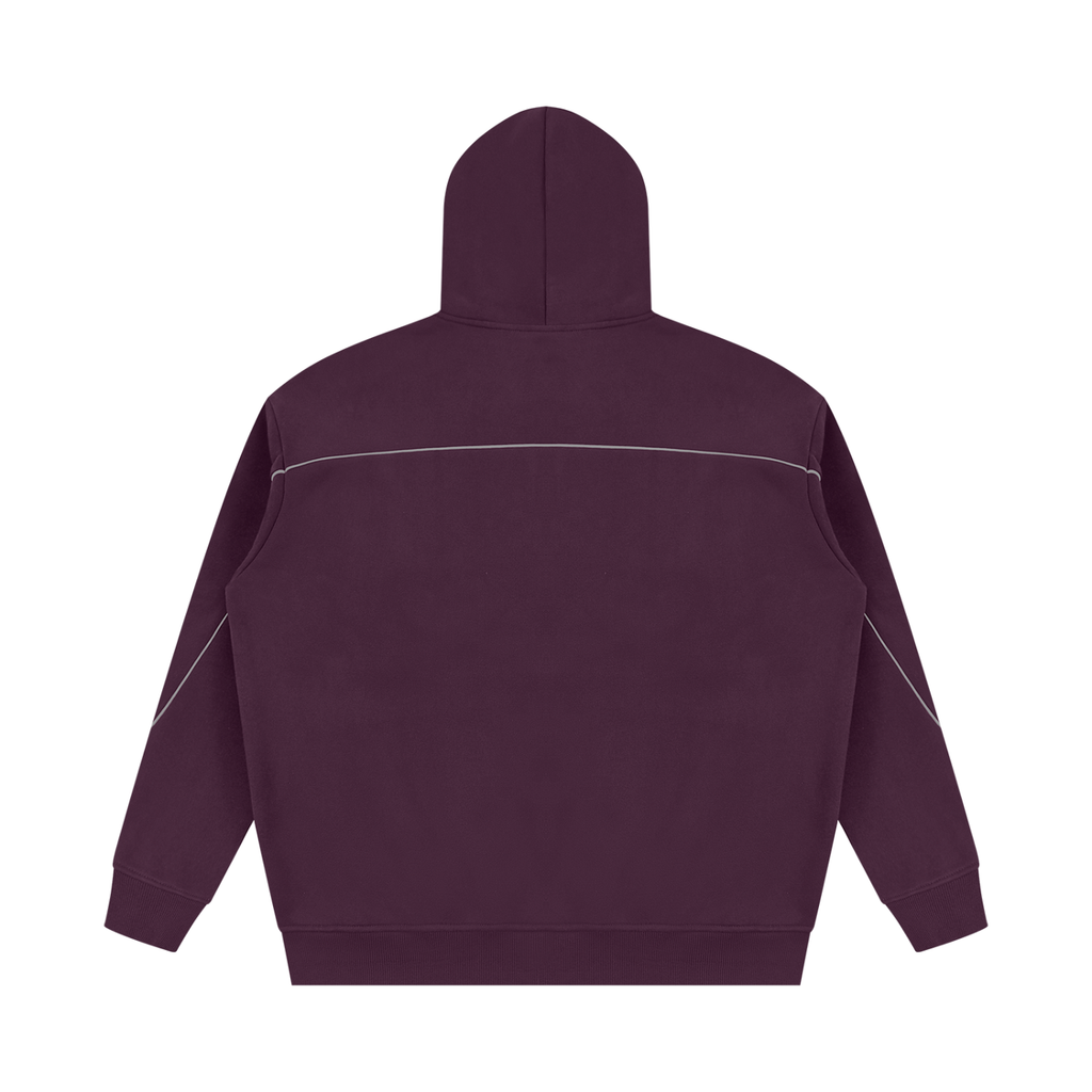 "250yrs of Service" Unisex Oversized Piping Fleece Hoodie