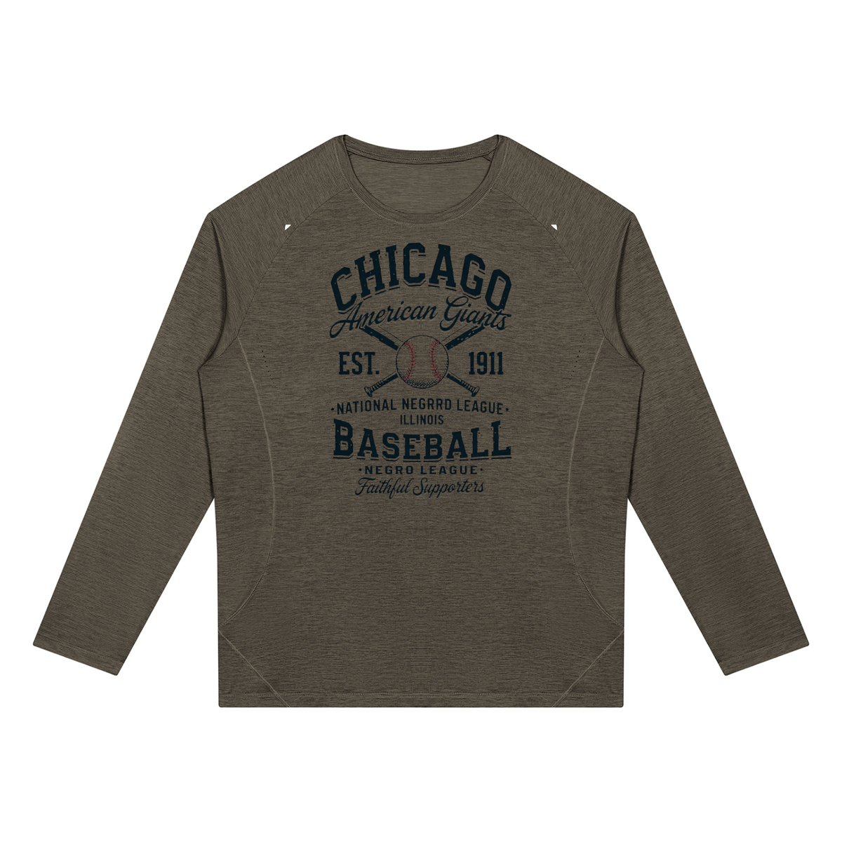 "Chicago Giants Baseball" Men’s Paneled Performance T-Shirt