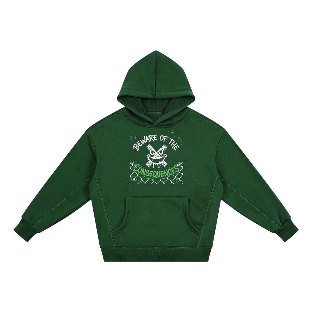 "Beware of the consequences" Essential Kids' Fleece Hoodie