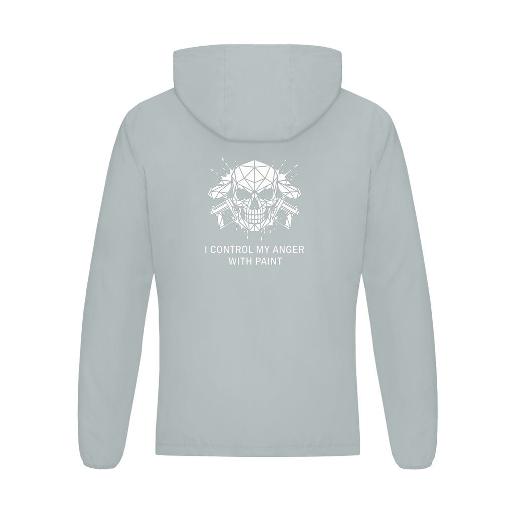 "I control my anger with paintball" Soft Hooded Sports Jacket