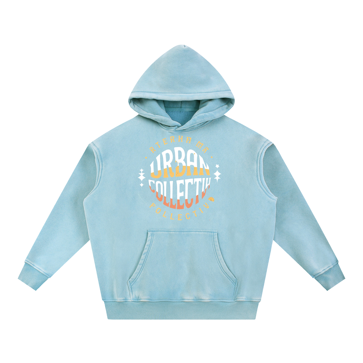 "Urban Collevtive" Snow Wash Fleece Oversize Hoodie