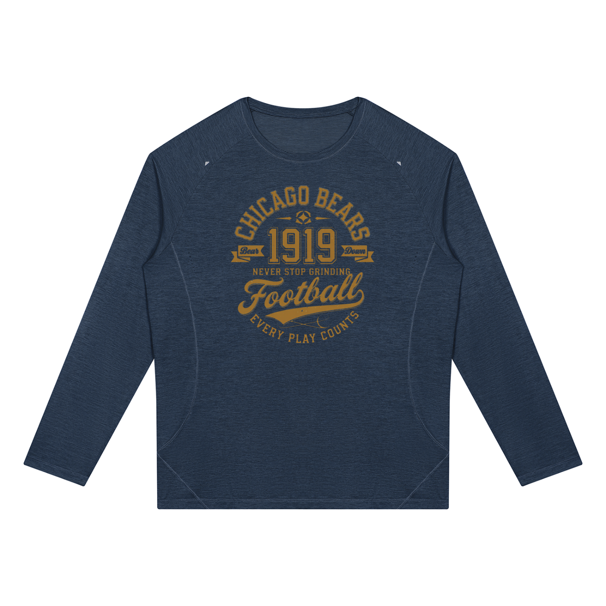 "Chicago Bears Football" Men’s Paneled Performance T-Shirt